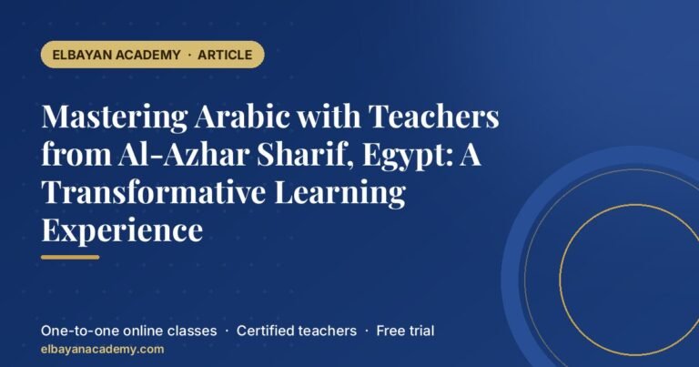 Mastering Arabic with Teachers from Al-Azhar Sharif, Egypt: A Transformative Learning Experience 4