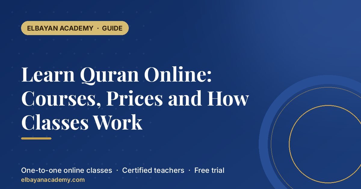 Learn Quran Online: Courses, Prices and How Classes Work 1 Learn Quran Online: Courses, Prices and How Classes Work