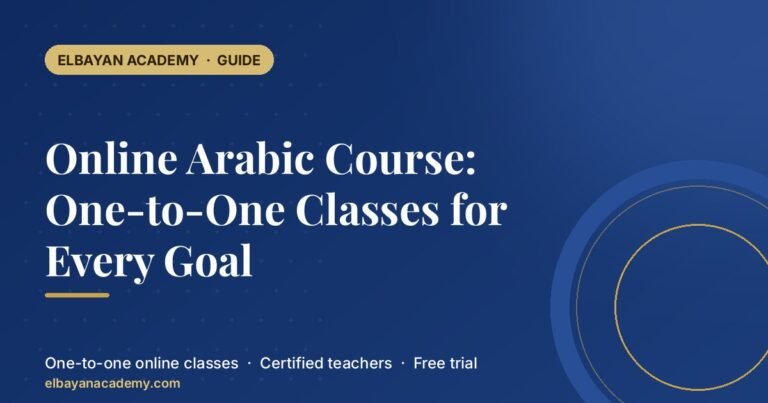 Online Arabic Course: One-to-One Classes for Every Goal 2