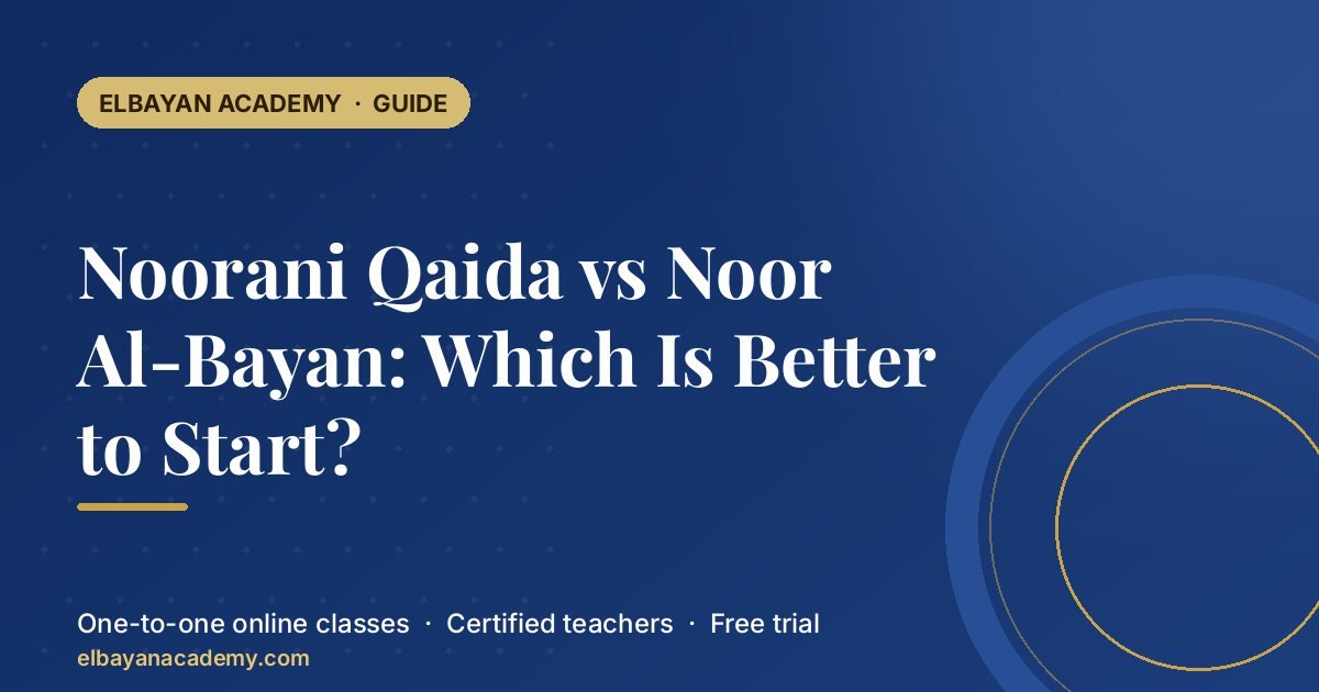 Qaida Nouraniya ou Noor Al-Bayan : lequel choisir pour commencer ?