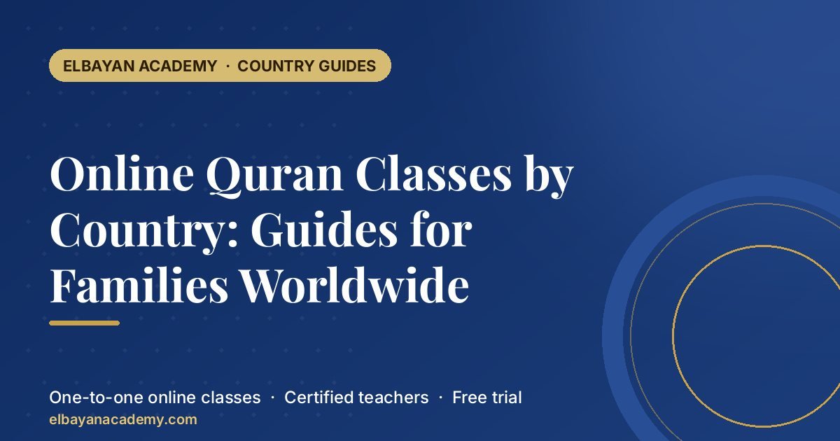 Cours de Coran en ligne par pays : guides pour les familles du monde entier 1 Cours de Coran en ligne par pays : guides pour les familles du monde entier